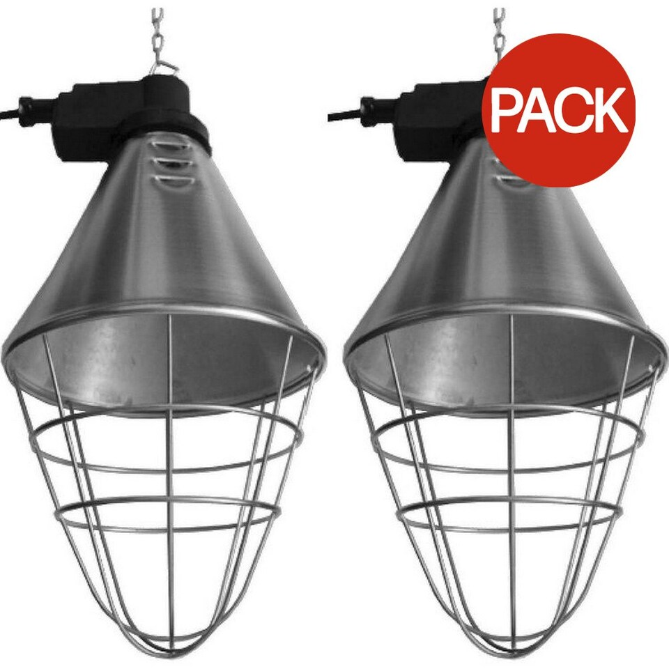 image 1 of Intelec Infra-Red Lamp  (Pack of 2) - Silver - One Size (UTTL5989)