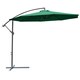 image 1 of Outsunny 3(m) Garden Banana Parasol Cantilever Umbrella with Crank, Green