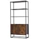 image 1 of HOMCOM Storage Cabinet with 3 Open Shelves Cupboard for Livingroom