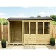 image 2 of 7 x 12 REVERSE Pressure Treated Tongue And Groove Apex Summerhouse (7' x 12' / 7ft x 12ft) (7' x 12' / 7ft x 12ft) (7x12)