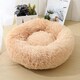 image 1 of Soft Calming Donut Bed - Premium Quality For Dogs & Cats - Champagne / 100cm | Cream | L