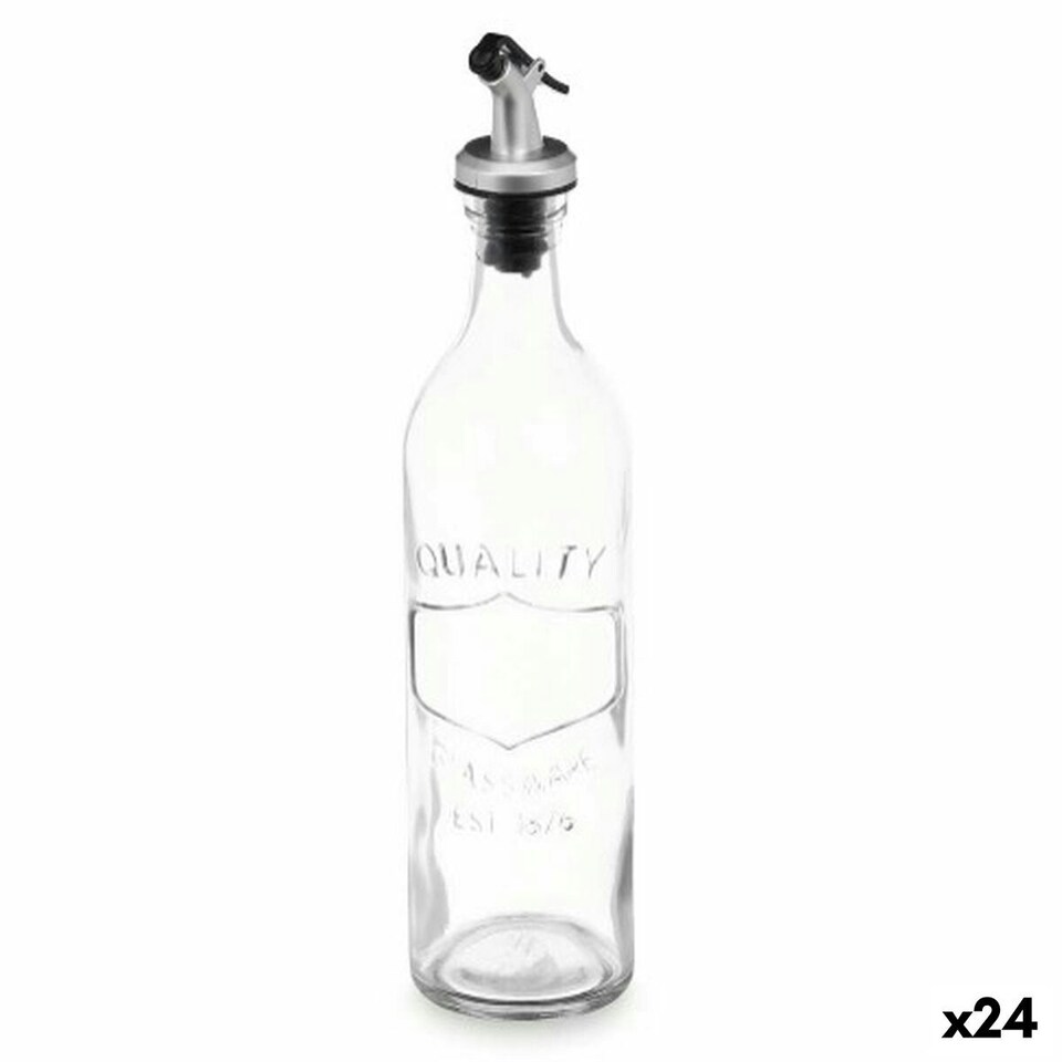 image 1 of Cruet Vivalto YHP-SZ57A/TH12 Transparent Glass With relief 500 ml (24 Units) N/A