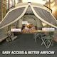 image 5 of Outsunny Camping Tent Waterproof for 4 Person Brown | Brown | 530 x 380 x 220 cm