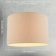 image 7 of Light Taupe Oatmeal Linen Fabric Drum Lamp Shade with Cotton Lining | Cream | Oatmeal | 1