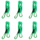 image 1 of 36" Bungee Rope with Carabiner Clips Cords Elastic Tie Down Fasteners 6pc