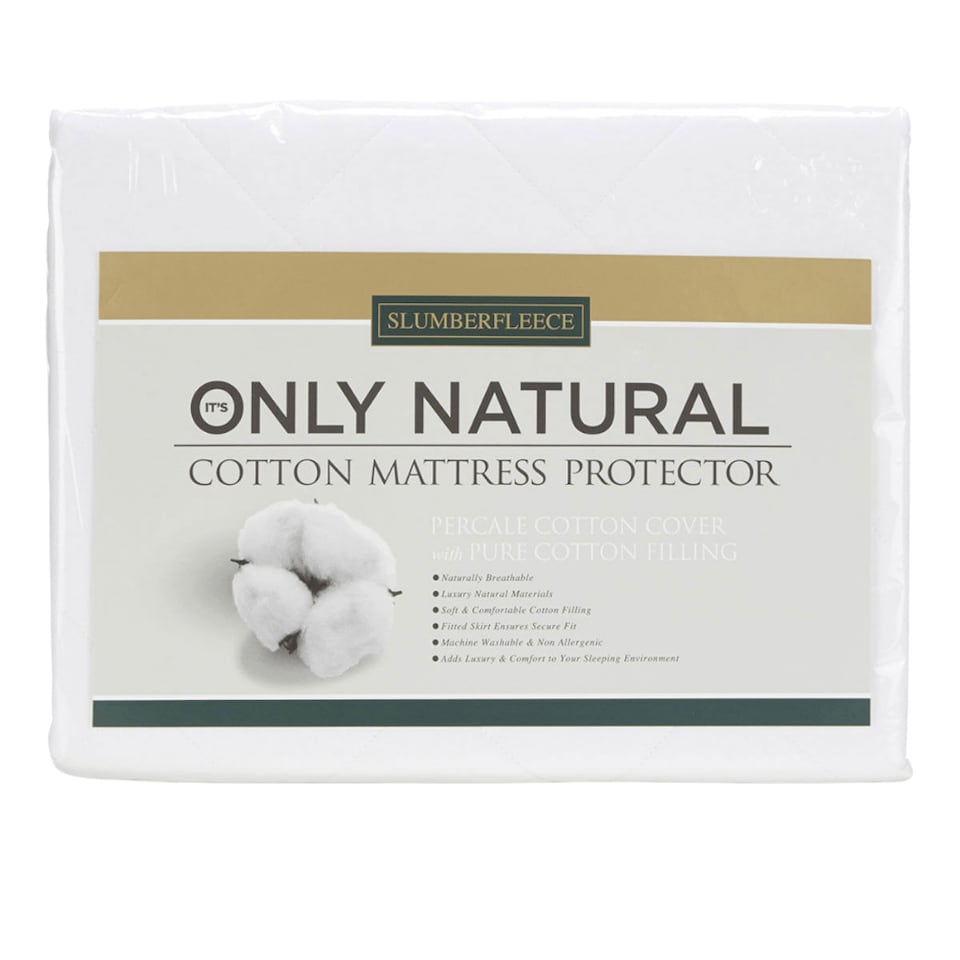 image 1 of Luxury Cotton Quilted King Mattress Protector