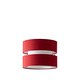 image 1 of ValueLights Sophia Small Red 2 Tier Ceiling Light Shade Red