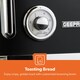 image 5 of GEEPAS Toaster 4 Slice 1500W | Vintage Retrovive Black