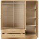 image 4 of Nevada 3 Door Wardrobe 4 Piece Bedroom Set Brown | Sonoma Oak