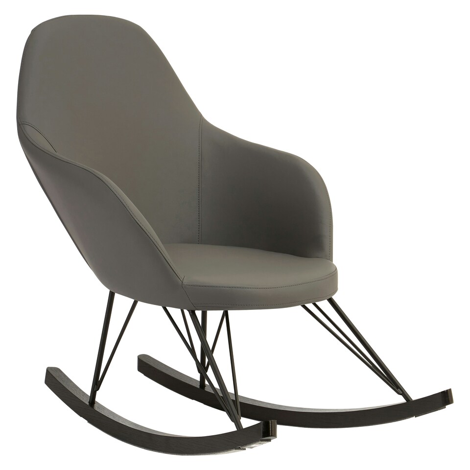 image 1 of Kolding Dark Grey Rocking Chair Grey