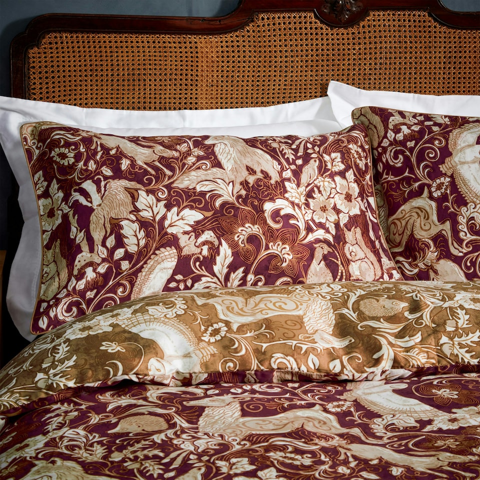 image 1 of Paoletti Harewood Heritage Premium Cotton King Duvet Cover Set