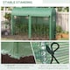 image 5 of Outsunny Garden Plant Tomato Growth Greenhouse W 2 Doors 4 Windows 3 x 1 x 2m
