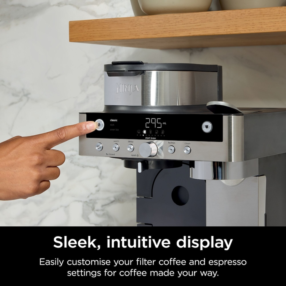 image 1 of Ninja Prestige Dualbrew System 2 in 1 Silver CFN802UK