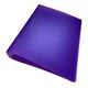 image 2 of Pack of 10 A5 Slim Purple Translucent Ringbinders by Janrax