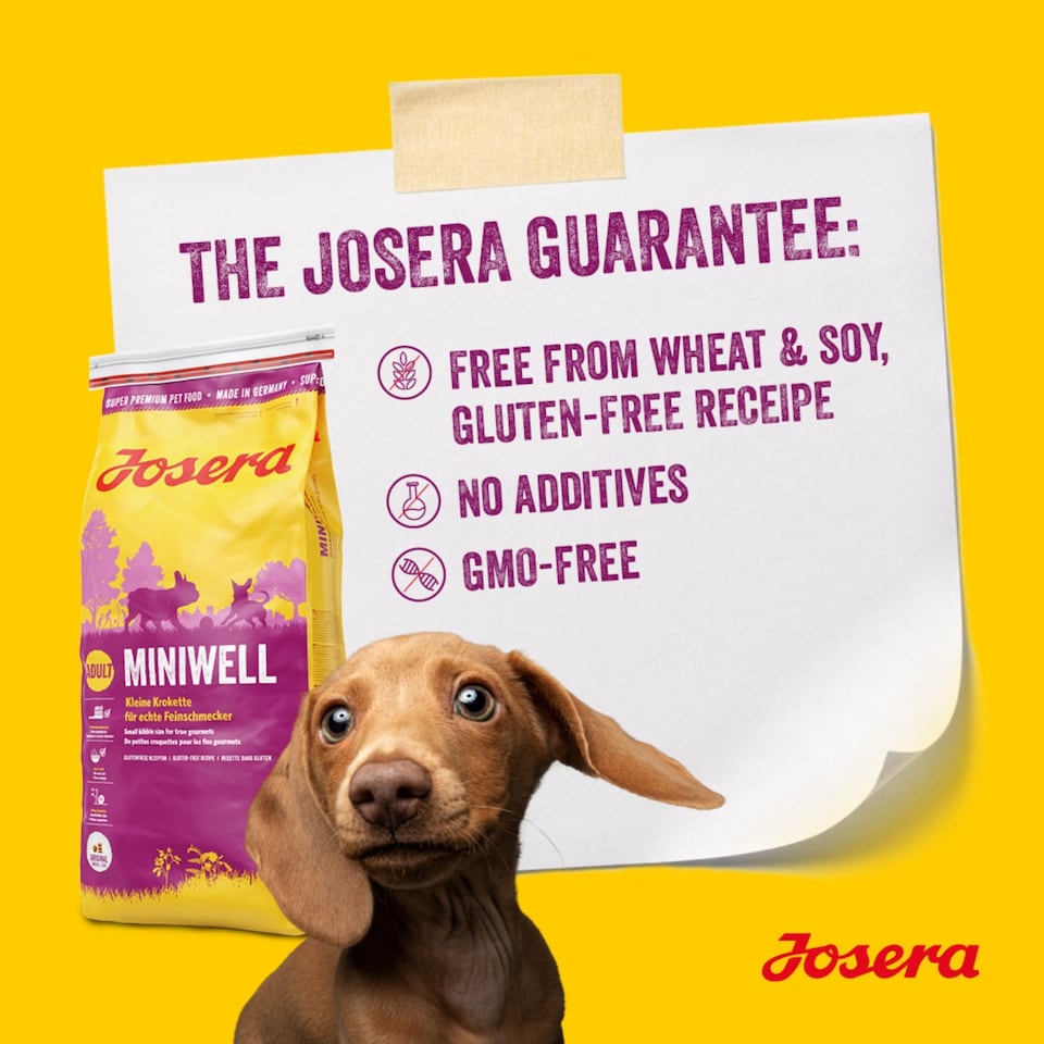 image 1 of Josera Mini Adult Chicken & Rice | Complete dry food for toy & small breeds | Gluten free | Lots of meat | Skin & Coat | Helps reduce tartar | 3kg