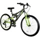 image 2 of Dallingridge Crossbow Junior Full Suspension Mountain Bike 24" Wheel - Graphite/Lime