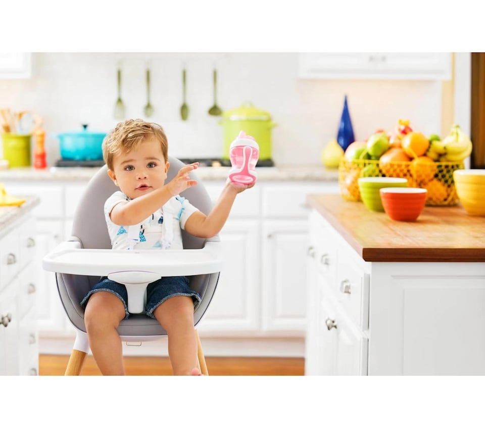 image 1 of Munchkin Baby Drinking Drink Trainer Gentle Transition Cup 125ml Pink 4m+