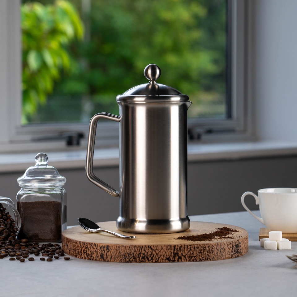 image 1 of Café Stal Originals Cafetière, 1500ml / Serves 5-6 Mugs / 12 Espresso Cups, Satin French Press Coffee Maker
