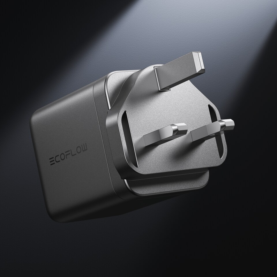 image 1 of EcoFlow 100W Rapid GaN Wall AC Charger