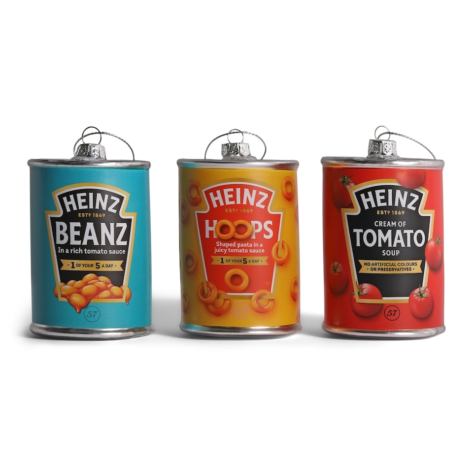 image 1 of Heinz Spaghetti Hoops Glass Decoration