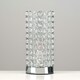 image 2 of ValueLights Modern Chrome And Clear Acrylic Jewel Cylinder Touch Table Lamp