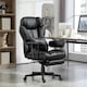 image 2 of HOMCOM Massage Office Chair, Heated Reclining Desk Chair, Black