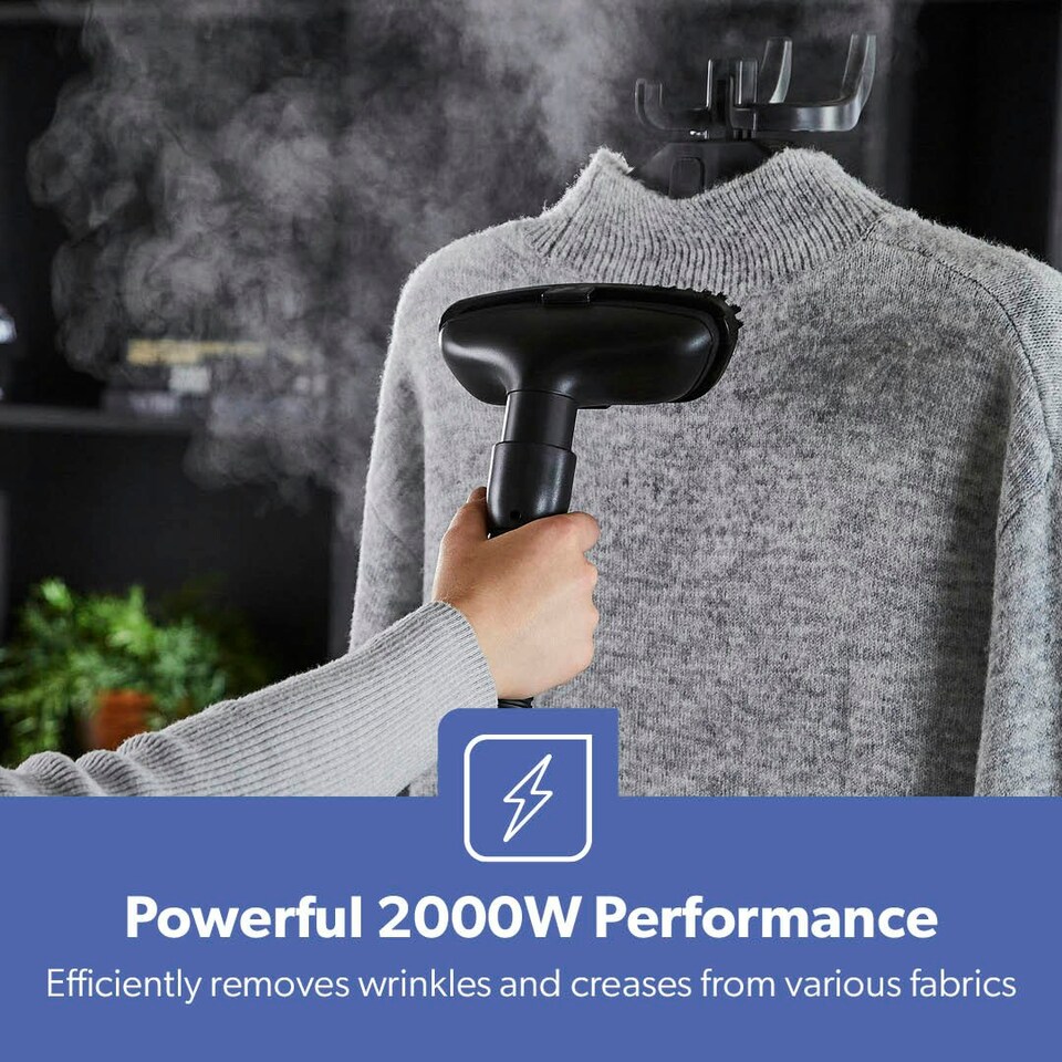 image 1 of GEEPAS 2000W Upright Garment Steamer with 46 g/min steam flow | 3L Water Tank