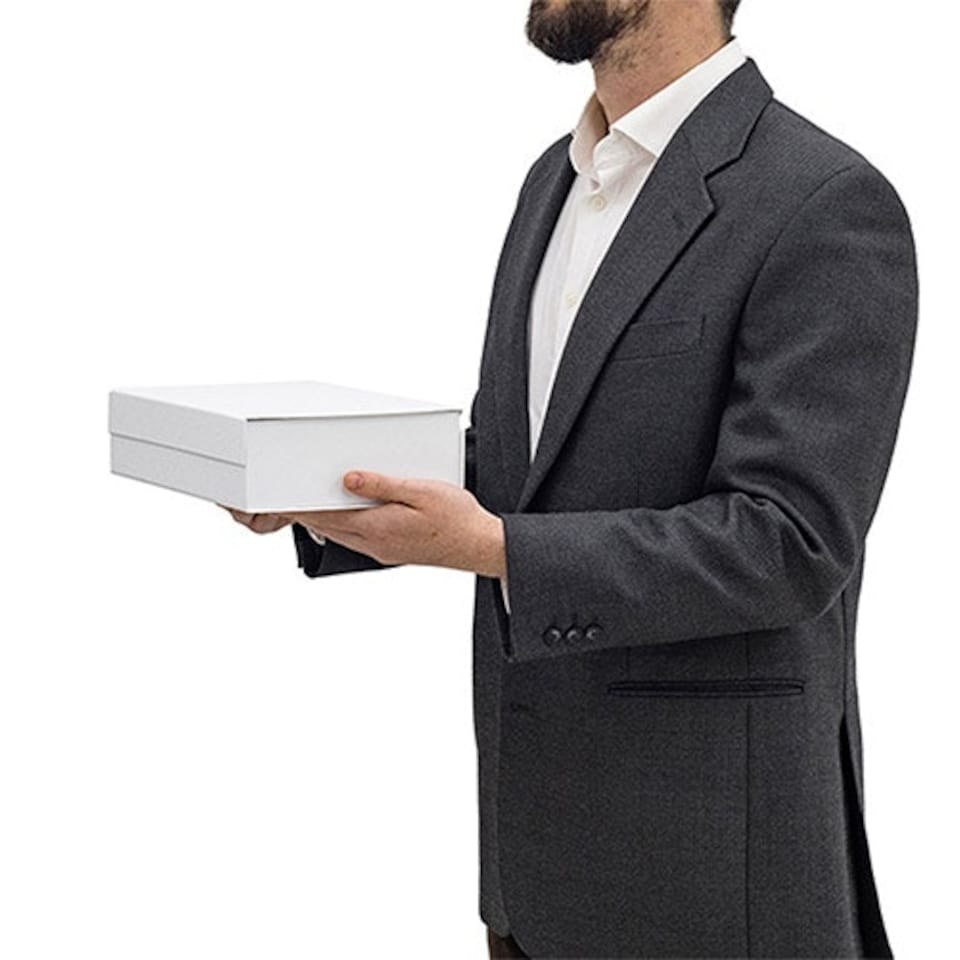image 1 of Magnetic Large White Gift Box 30cm White