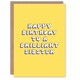 image 1 of Brilliant Sibster Bright Fun Hippie Letters Birthday Card