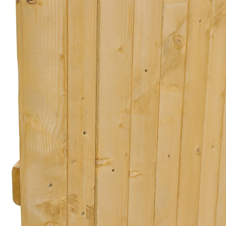 image 1 of Living and Home Semi-Braced Arch Top Wooden Garden Gate, 105x180cm