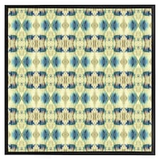 Psychedelic geometric pattern (Picutre Frame) Black | M