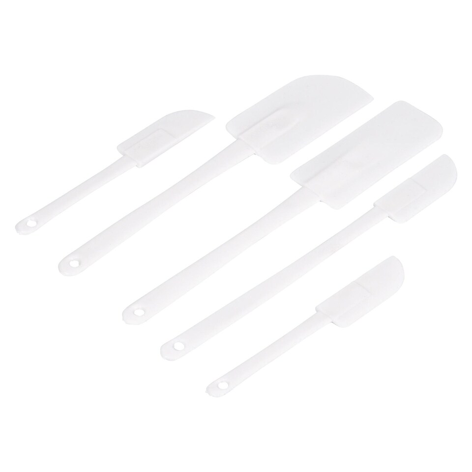 Ashley 5pc Silicone Spatula Set - White