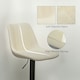 image 6 of HOMCOM Bar Stools Set of 2 Adjustable Swivel Bar Chairs with Backrest Cream | Beige
