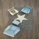 image 3 of Premier Kids Blue Rocking Chair, Non-Harmful Children's Chair, Easy to Balance Kiddie Chair, Adjustable Playroom Chair