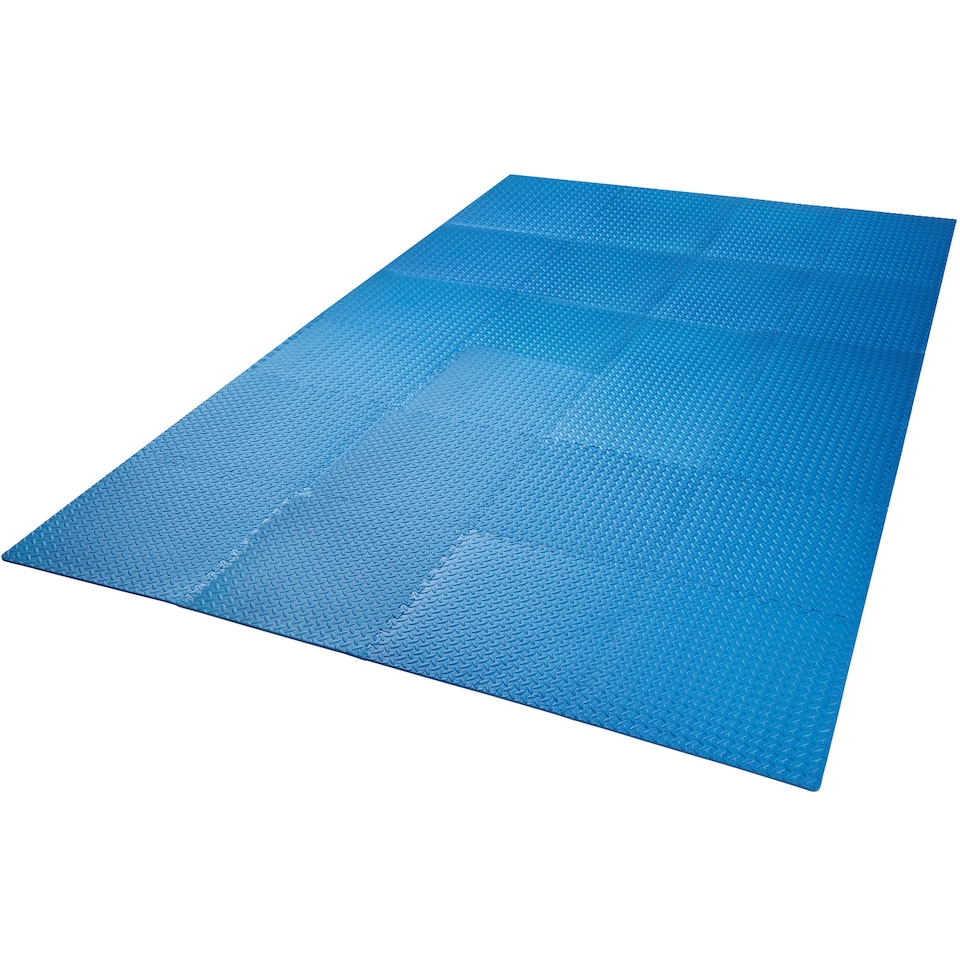 image 1 of Gym Mats - 24 interlocking sections with 48 edge pieces | Blue | blue | One Size | 24