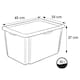 image 5 of Keeeper Bambi Turn Around Stackable Box with Lid 30 Litre Transparent