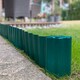 image 4 of Green Plastic Corrugated Garden Lawn Edging (9m x 15cm Roll) - 5 Rolls