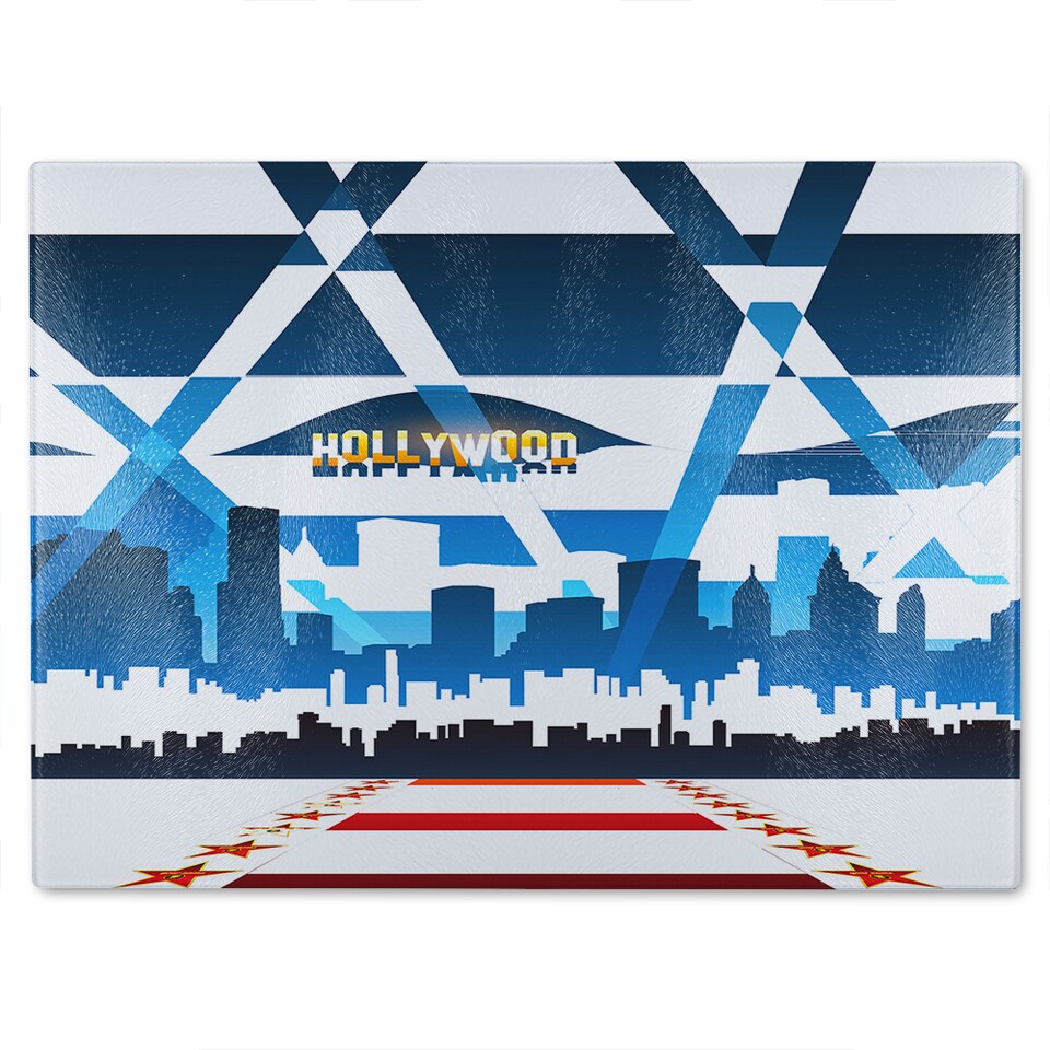 image 1 of Hollywood Glass Chopping Board | Multi