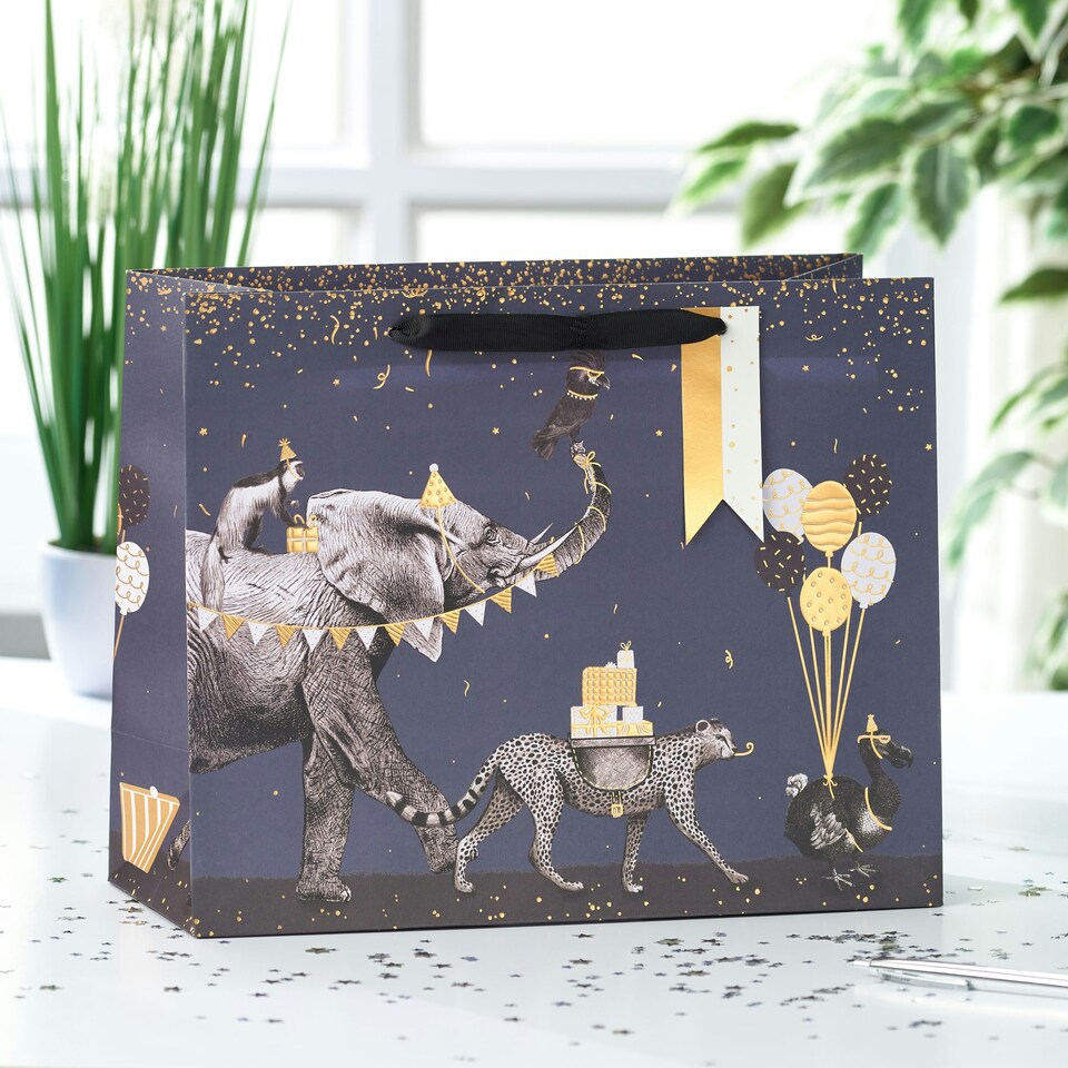 image 1 of Party Animals Large Gift Bag - Pack of 3