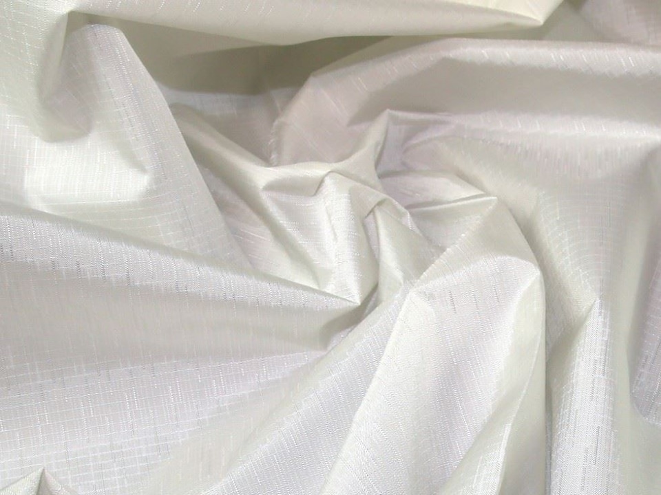 White Heavy Duty Rip Stop Fabric for Bag Making, Dressmaking, Upholstery, 150cm / 59" Wide - per metre