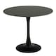 image 1 of Malta Ceramic Round Dining Table in Black 90x75cm