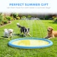image 6 of PawHut 150 cm Splash Pad Sprinkler for Pets Dog Non-slip Outdoor Yellow