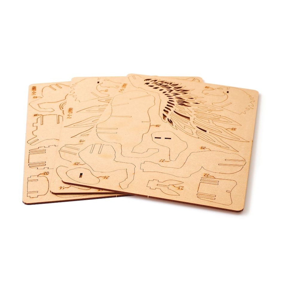image 1 of 3D Wooden Model Kit Unicorn - Craft Gifts for 8 yrs +