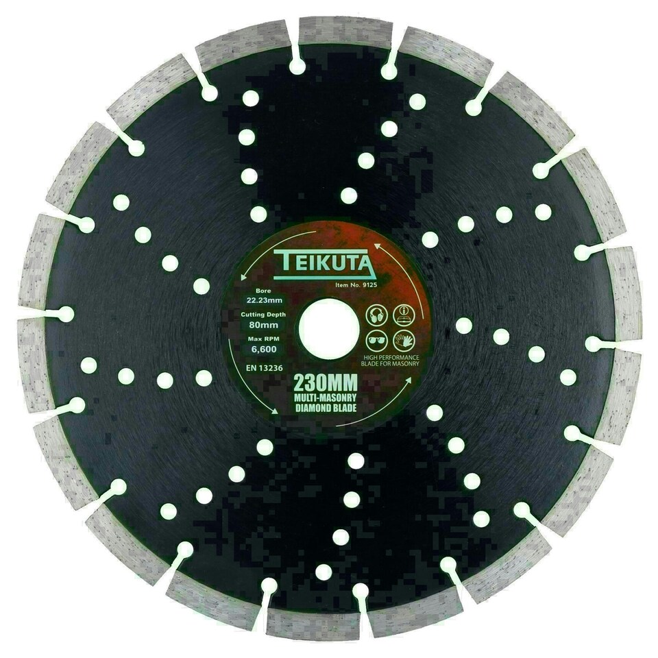image 1 of 230mm 9" Grinder Diamond Blade Cutting Disc 22.23mm Bore Concrete Masonry