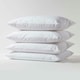 image 2 of Homescapes Waterproof Pillow Protectors Standard Size - Pack of 4 | White | Standard