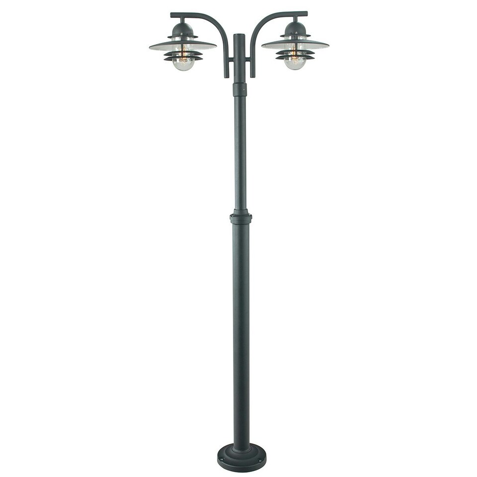 Oslo Outdoor Twin Lamp Post, E27