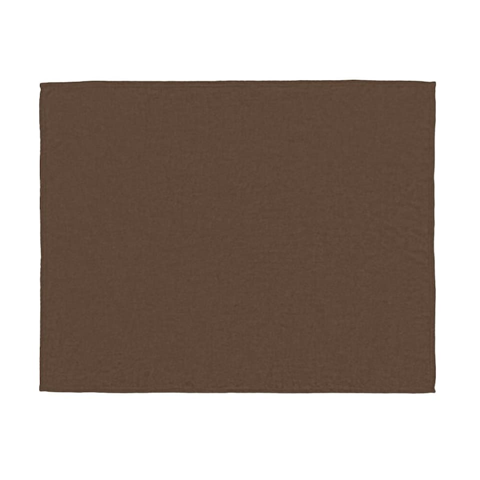 image 1 of MidOcean Logan RPET Fleece Blanket - Chocolate - One Size | Brown