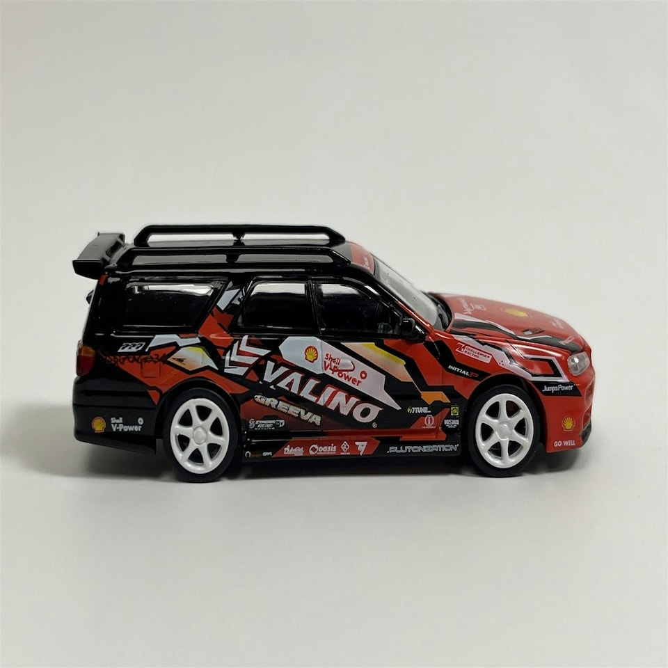 image 1 of Nissan Shell Valino Stagea R34 Pluto MOK Driftagea 34 1:64 Pop Race PR640038