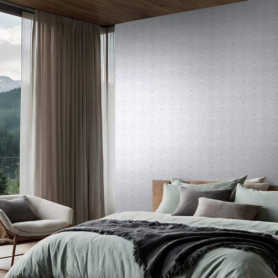 Galerie Fashion Icon Silver Grey Abstract Wallpaper - Tesco Groceries
