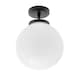 image 1 of BHS Douro 1 Light Bathroom Ceiling Light | Black | Black | 1
